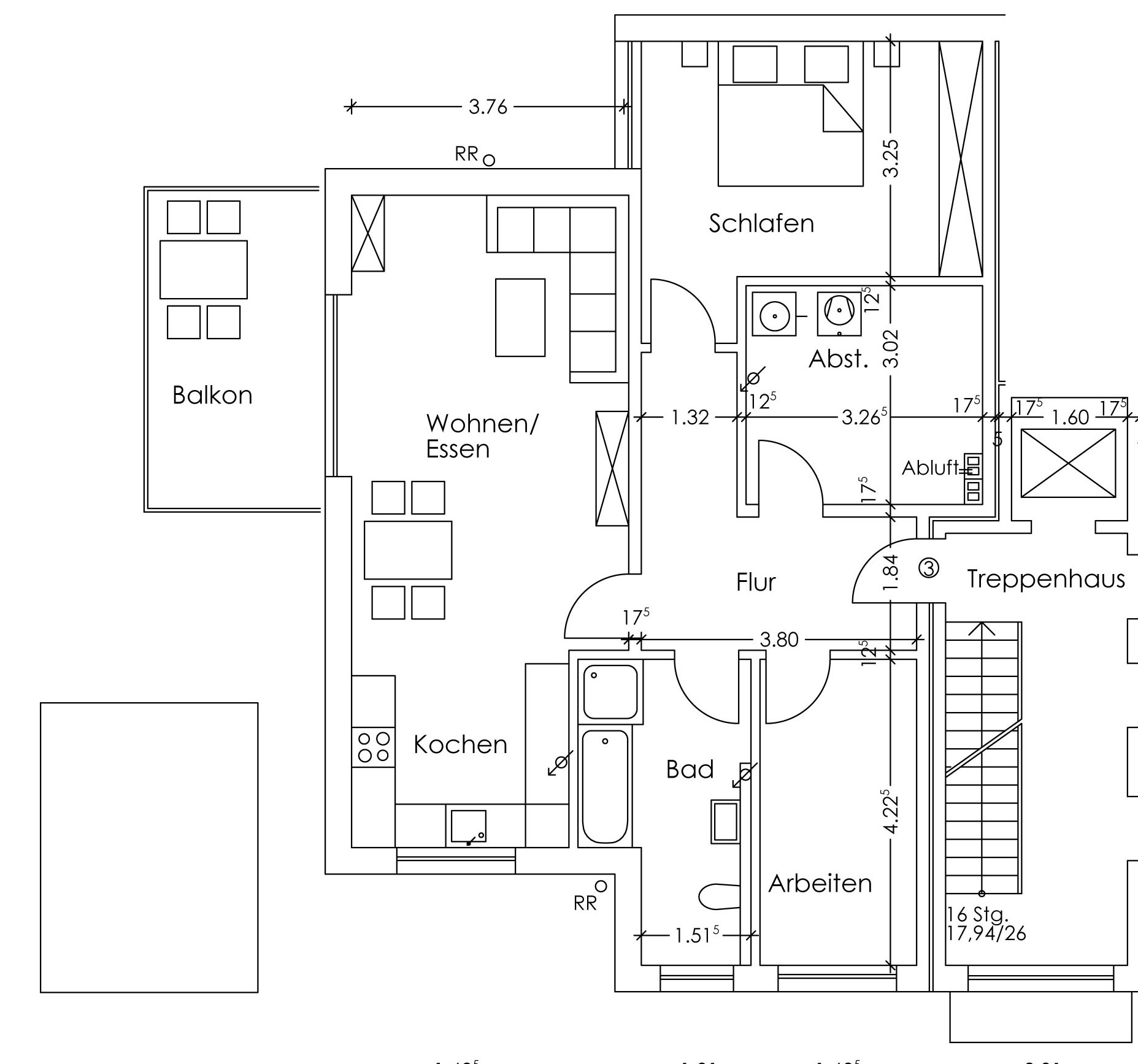 Wohnung 4 Erdgeschoss Nelkenstrasse 28, Wohnen 50plus Dortmund