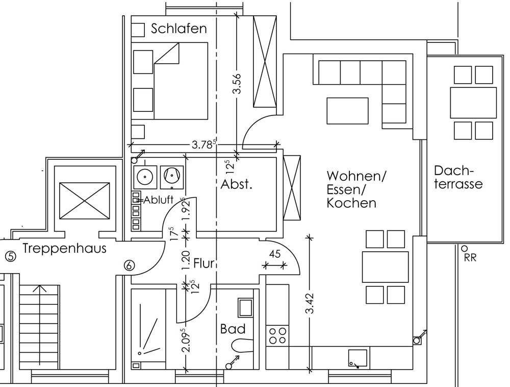 Wohnung 5 Erdgeschoss Nelkenstrasse 28, Wohnen 50plus Dortmund