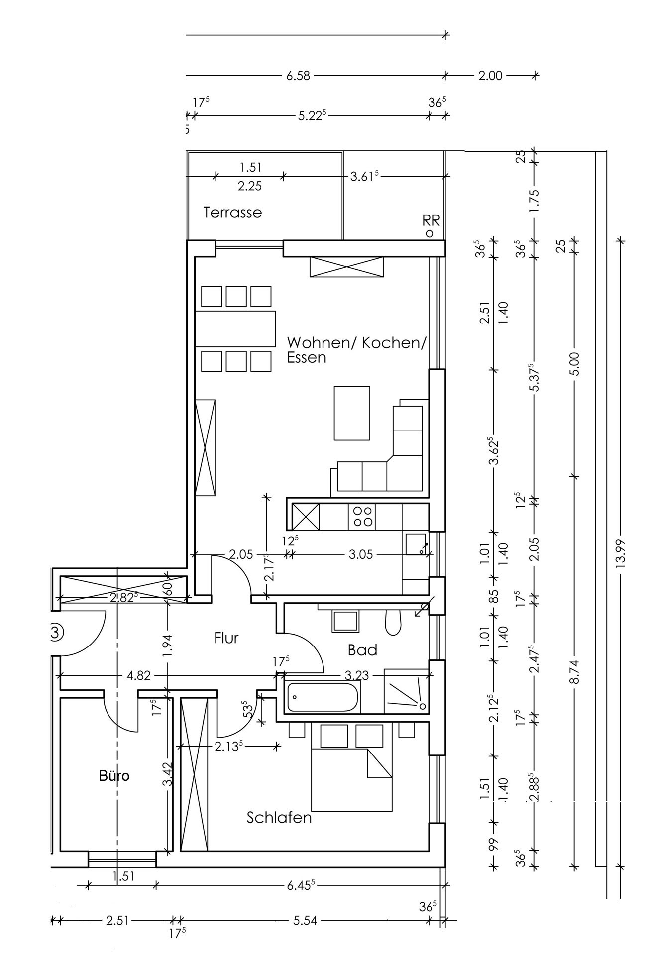 Wohnung 3, Lambergstrasse 6, Wohnen 50plus Dortmund-Lichtendorf