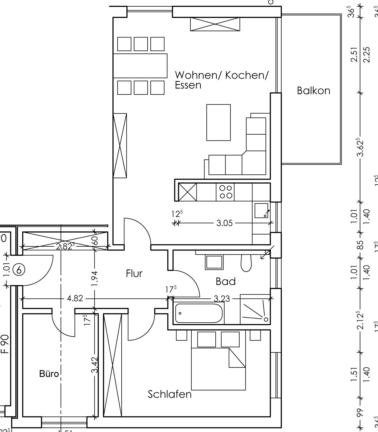 Wohnung 6, Lambergstrasse 6, Wohnen 50plus Dortmund-Lichtendorf